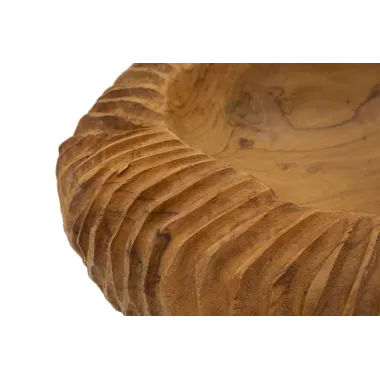 S/TASCHE GARIT z odzyskanego drewna tekowego Ø 32x11 cm (UNIKATY - NIEWYKONYWANE SERIJNIE)